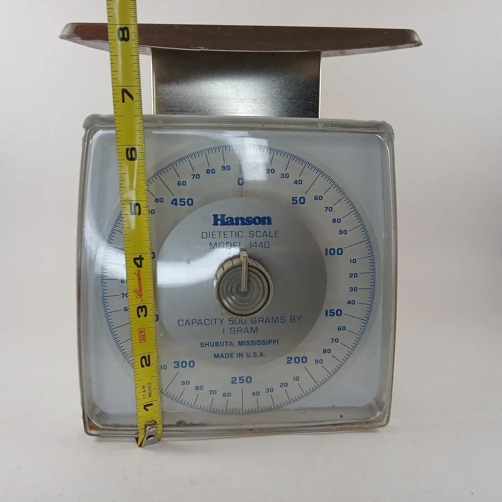 Vintage  Hanson‎ Model 1440 500 Gram Dietetic Scale Country Kitchen Decor